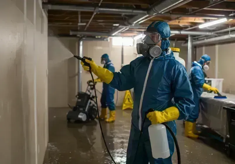 Basement Sanitization and Antimicrobial Treatment process in Englewood, TN