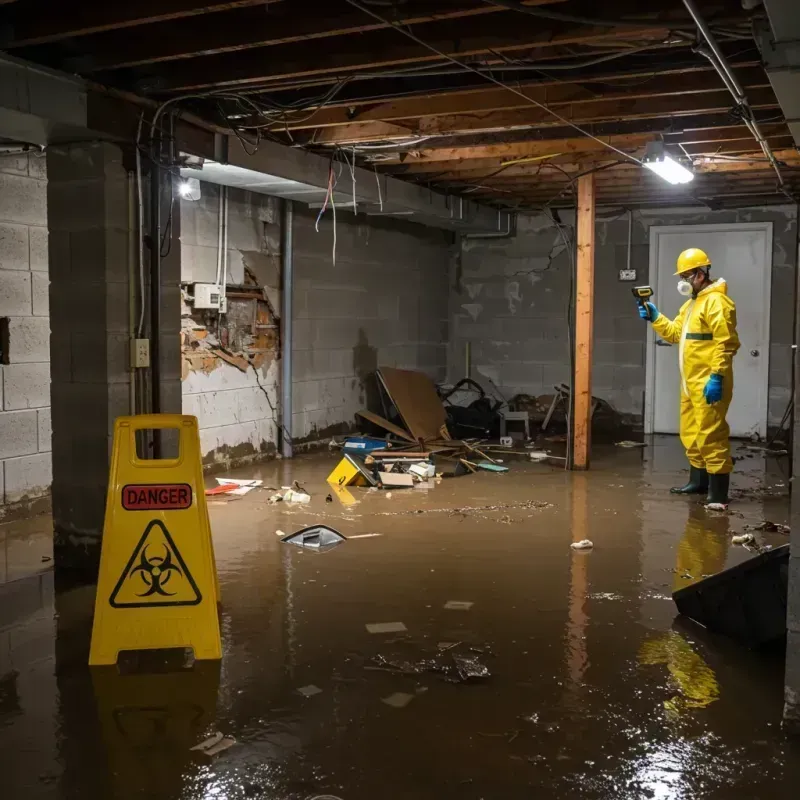 Flooded Basement Electrical Hazard in Englewood, TN Property